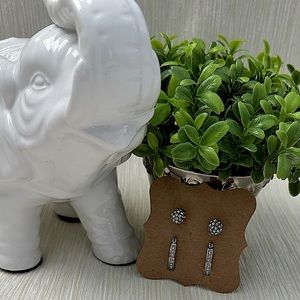 Silver Sparkle Earrings